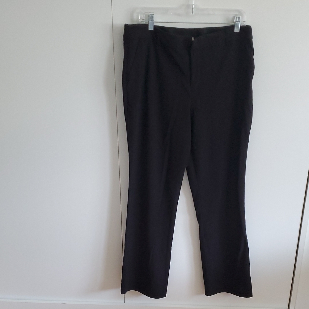 Women's Black Barely Bootcut Dress Pants